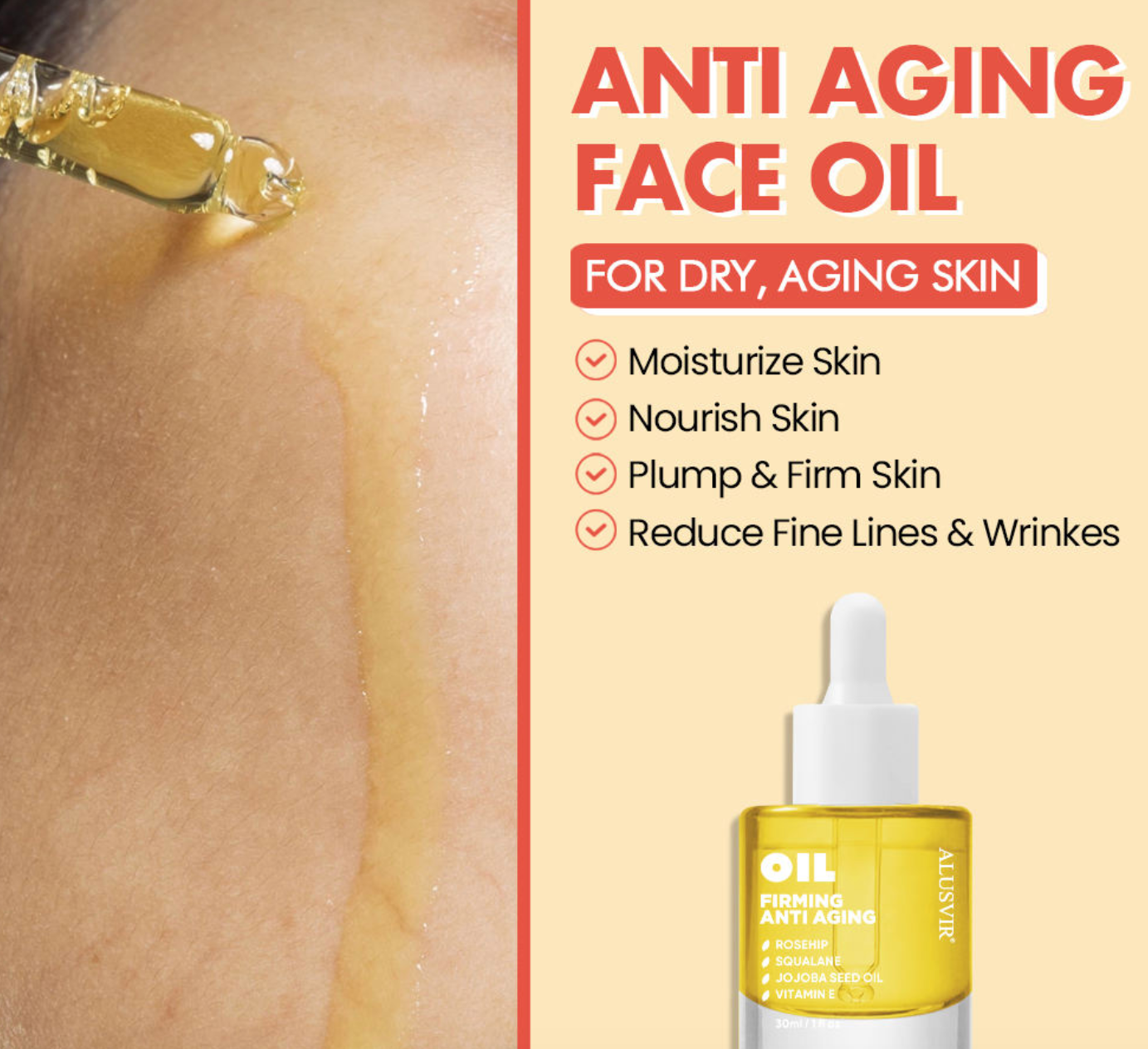 Korean Private Label Vitamin C + Retinal Anti-Aging Face Serum