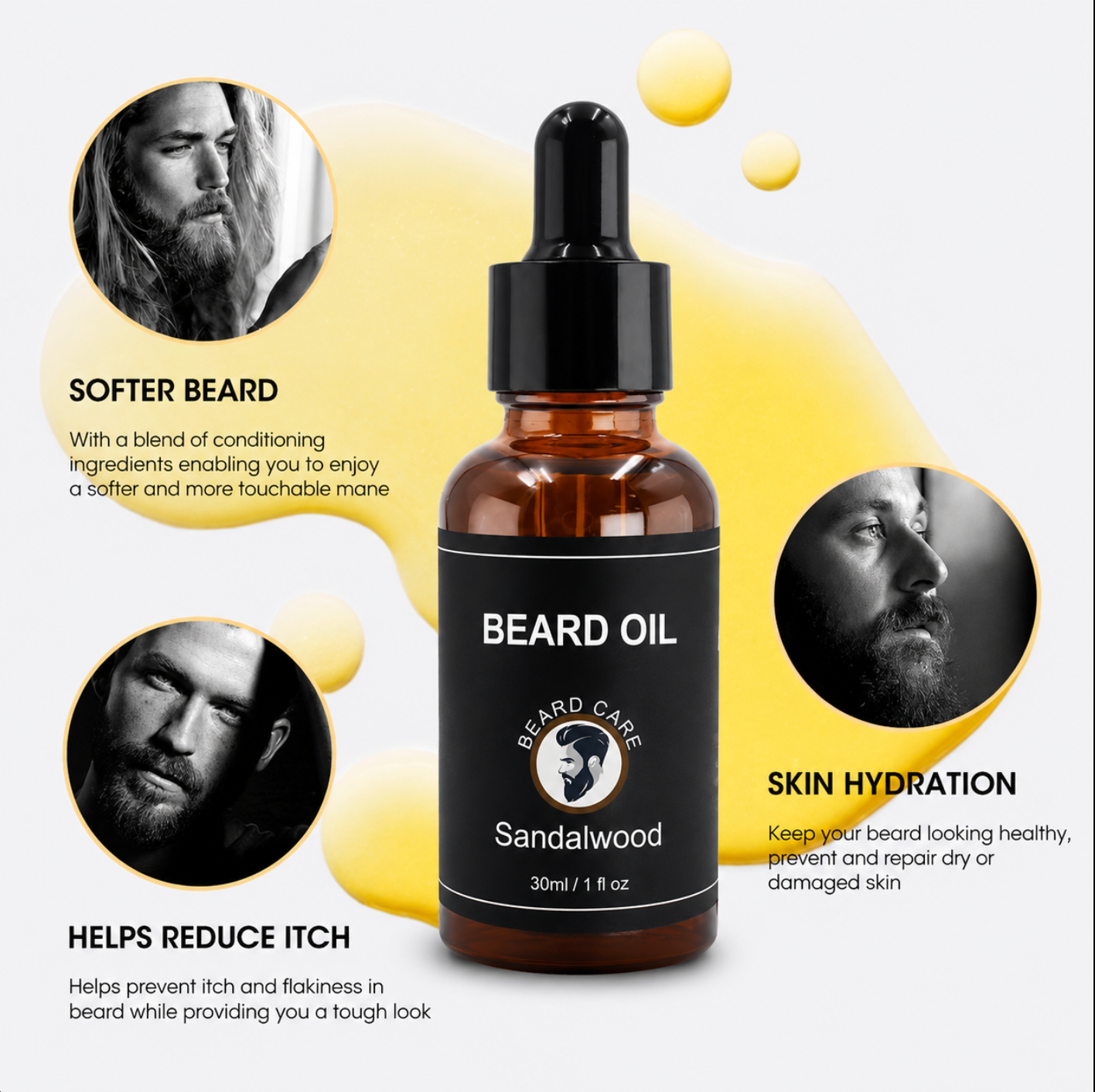 Sandalwood Beard Oil for Men